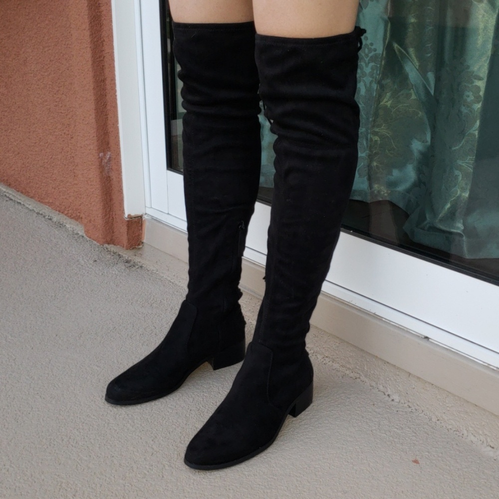 Charles David "Gannon" OTK corset boots